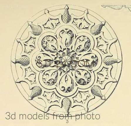 Розетки (ROSETTE_1574 -  | 3D model 3DSMAX / OBJ / STL) 3D модель для ЧПУ станка